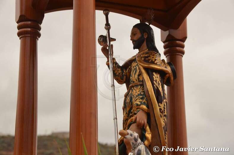 Imagen del patrono venerada en San Roque/TA: